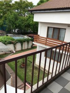Balkón nebo terasa v ubytování Mellys Haus