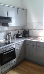 Kuchyň nebo kuchyňský kout v ubytování Ferienwohnung Mülli