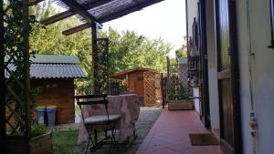 A balcony or terrace at Agriturismo Ca' di Mazza