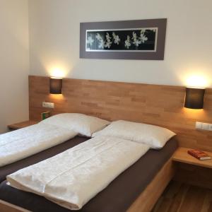 Postel nebo postele na pokoji v ubytování Haus Hannah