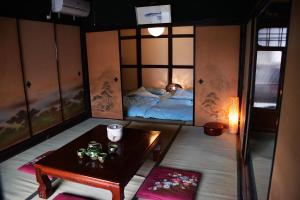 缘度假屋客房内的一张或多张床位