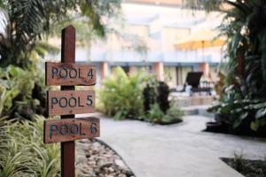 Ein Garten an der Unterkunft Le Pes Villas