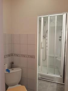 Koupelna v ubytování B&B Hotel das onkel fritz