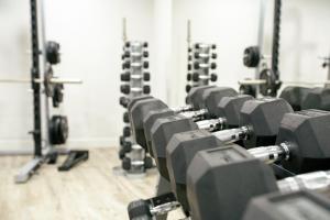 Fitness centrum a/nebo fitness zařízení v ubytování Olarain