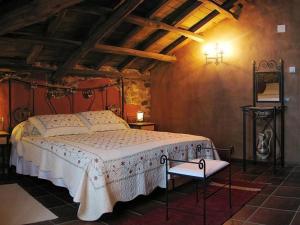 Cama o camas de una habitación en Complejo Rural Agoga de Las Médulas