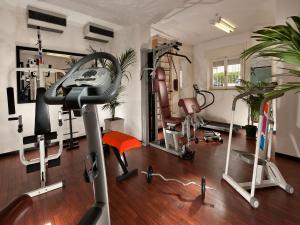 Fitness centrum a/nebo fitness zařízení v ubytování Hotel Nord Est