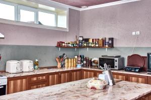 Dapur atau dapur kecil di Hotel Art-Seg