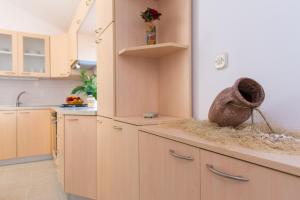 Kuchyň nebo kuchyňský kout v ubytování Apartman Ivona