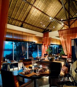 Posezení v ubytování Banyan Tree Bintan