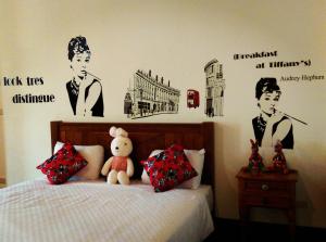 Letto o letti in una camera di Tainan Yi Home