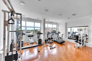 Fitness centrum a/nebo fitness zařízení v ubytování Maistra Select Pineta Hotel