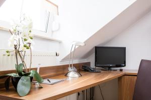 TV a/nebo společenská místnost v ubytování Hotel Bavaria