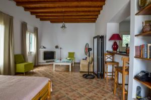 Posezení v ubytování Villa Pergola Andros