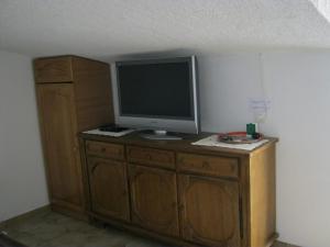 Televízia a/alebo spoločenská miestnosť v ubytovaní Apartments Nestor