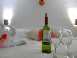 Postel nebo postele na pokoji v ubytování Entre Sombreros