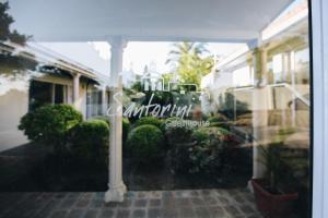 Zahrada ubytování Santorini Guesthouse