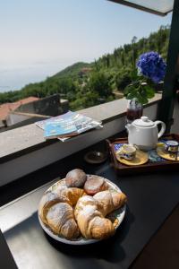 Options de petit-déjeuner proposées aux clients de l'établissement B&b Rosaria Amalfi Coast