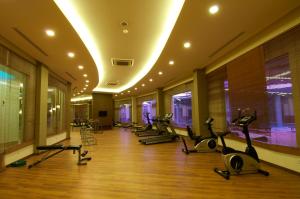 Fitness centrum a/nebo fitness zařízení v ubytování Safran Thermal Resort Sandikli