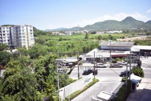 a view of a parking lot with a building at My resort Huahin by D511 in Hua Hin