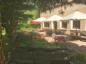 Taman di luar Hotel Saluver