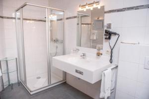 Koupelna v ubytování Hotel Hertehof
