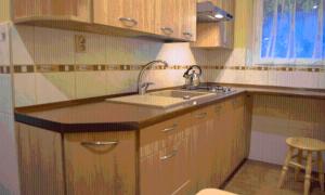 Kuchyň nebo kuchyňský kout v ubytování Pokoje u Celinki