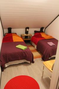 Cama o camas de una habitación en Wanha Autti Camping