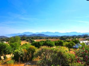 a view of the mountains from the farm at La Canardiere in Casta