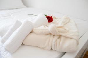 Postel nebo postele na pokoji v ubytování APARTMENT ANA 4+2
