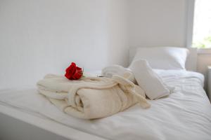 Postel nebo postele na pokoji v ubytování APARTMENT ANA 4+2