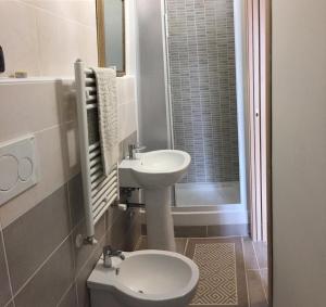 Koupelna v ubytování B&B Iris