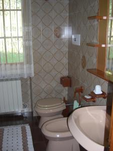 Koupelna v ubytování Villa Rocca