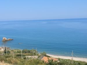 a view of the ocean from a hill at Tus'Hotel in Castel di Tusa