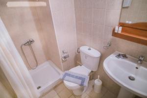 A bathroom at Creta Aquamarine Hotel