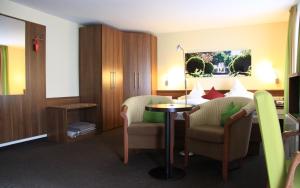 Posezení v ubytování Hotel Garni Vier Jahreszeiten