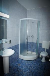 Phòng tắm tại Pensiunea Bachus