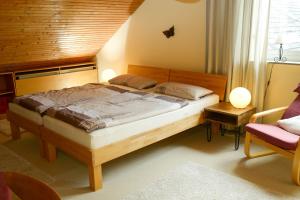 Postel nebo postele na pokoji v ubytování Strandhaus-Susi