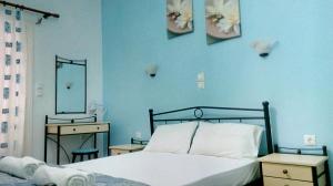 Galini Hotel Bed and Breakfast客房内的一张或多张床位