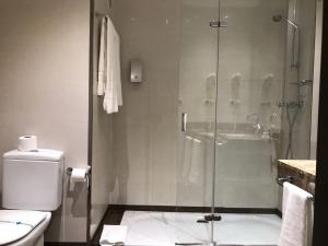 Koupelna v ubytování Hotel Entredos