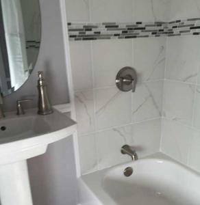 Koupelna v ubytování Hotel Garza