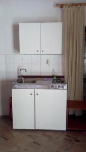 Ett kök eller pentry på Akis Apartments Kontogialos-Pelekas