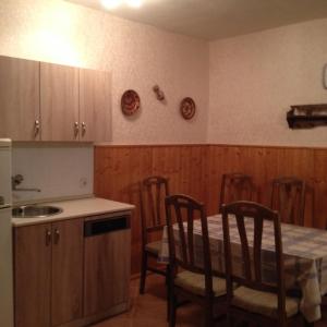 Kuchyň nebo kuchyňský kout v ubytování Garabuczi Apartman