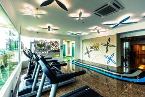 Fitness centrum a/nebo fitness zařízení v ubytování Ixora Hotel Penang