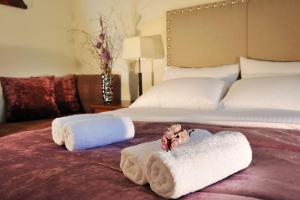 Postel nebo postele na pokoji v ubytování Guesthouse Kapaniaris