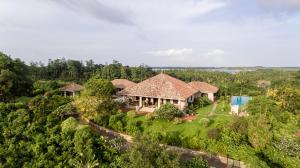 an aerial view of a house in the forest at Villa Mayurana by Edwards Collection in Koggala