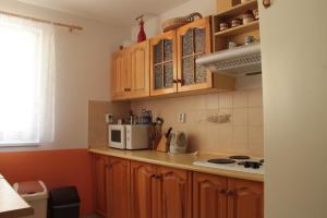 Kuchyň nebo kuchyňský kout v ubytování penzion Pomněnka