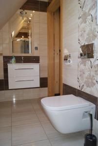 Koupelna v ubytování Apartament Góralski