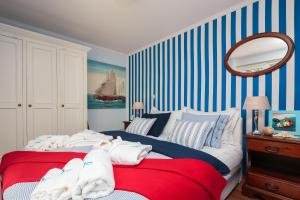 Posteľ alebo postele v izbe v ubytovaní Luxury apartment Loreta