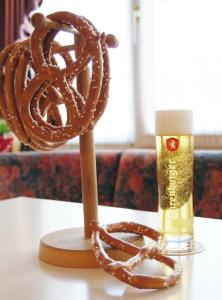 Getränke in der Unterkunft Hotel Cafe Lorenz