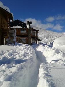 Cabaña Michay Cerro Catedral Bariloche v zimě
